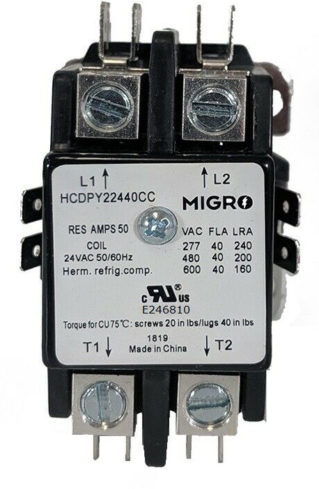 Contactor Normally Closed NC 40a 4 Pole 120v Coil 40 Amp Lighting IEC DIN 30a for sale online 